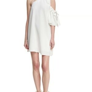 Cinq à Sept Gemini One-Shoulder Mini Dress Size Medium NWT With Defects